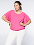 Blusa amplia de color liso image number 2