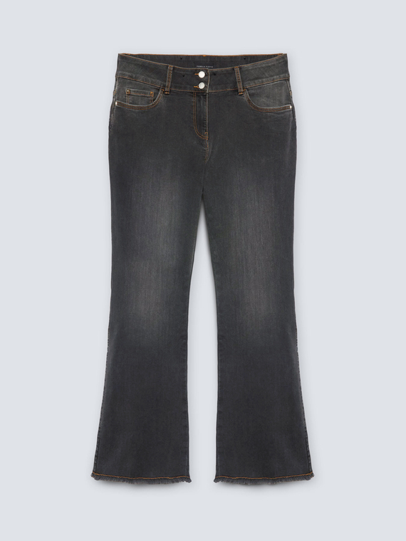 Flare-Jeans Turchese