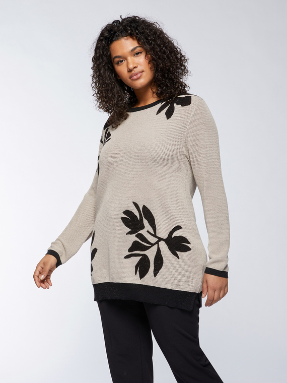 Pullover mit Blumenmuster