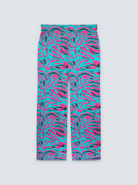 Pantalón con estampado animalier