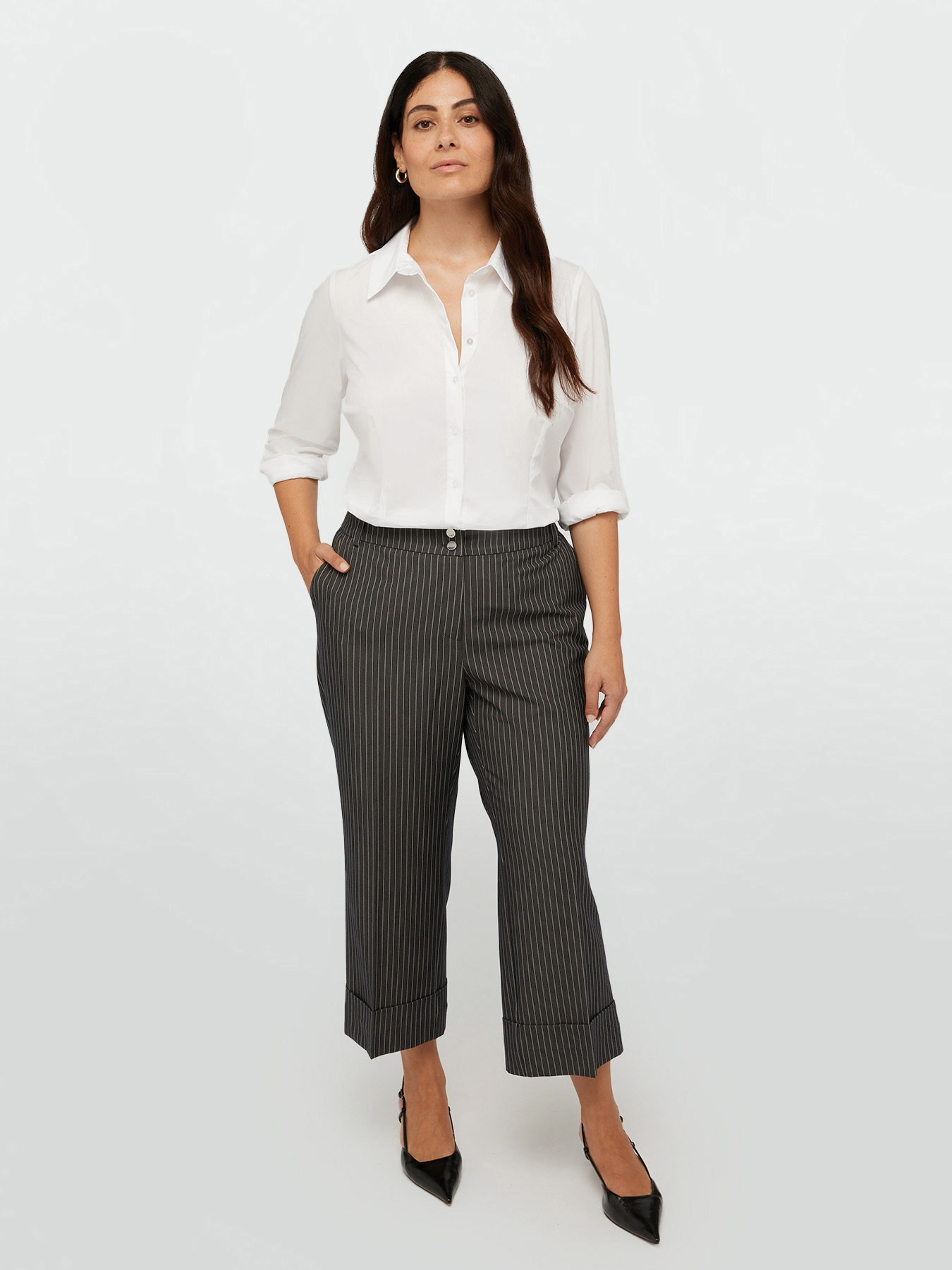 Pinstriped trousers image number 0