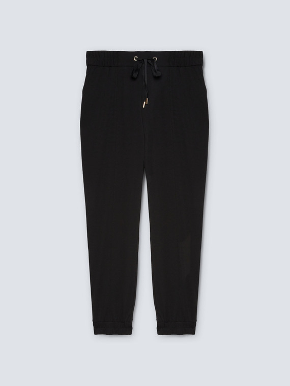 Pantalon jogger en néoprène crêpe