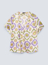 Bluse mit Schal-Print image number 4