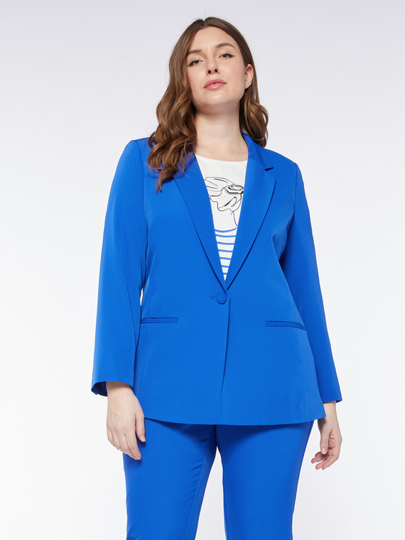 Blazer elegante in tessuto fluido