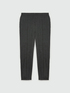 Grey mélange straight-leg trousers image number 4