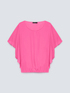 Blusa amplia de color liso image number 4