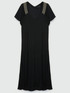 Long crepe jersey dress image number 4