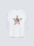 T-shirt with star print image number 4