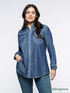 Camicia lunga in chambray image number 0