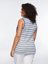 Satin top with striped back image number 1