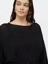 Weite Bluse mit Tunnelzug in der Taille image number 3