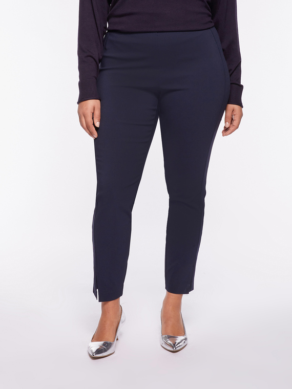 Skinny trousers with side inserts