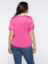 Blouse en satin fuchsia image number 1