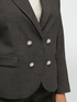 Grau melierter Blazer image number 3