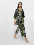 Foliage print trousers image number 2