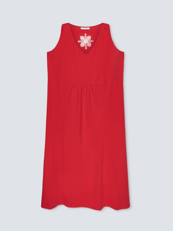 Sleeveless jersey dress