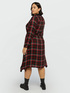 Tartan chequered dress with studs image number 1