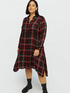 Tartan chequered dress with studs image number 3